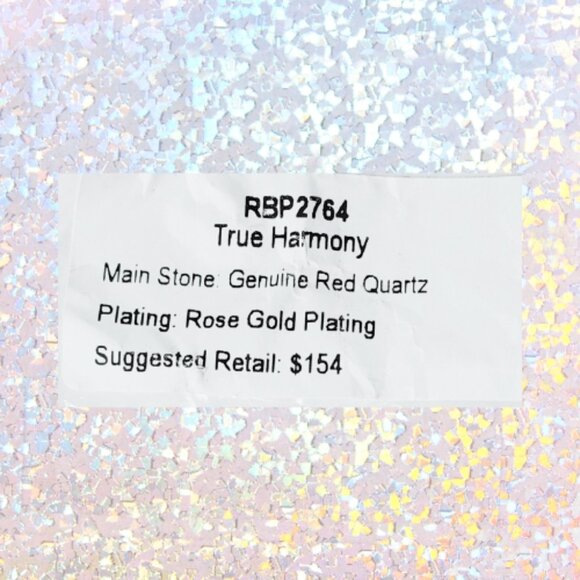 BP Genuine Red Quartz Ring - Rose Gold Plating (Size 7) - Picture 6 of 7